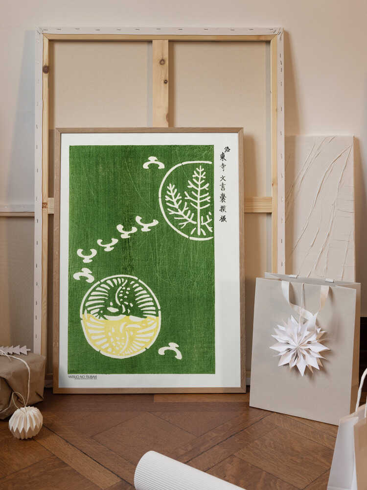 Woodblock Print Green