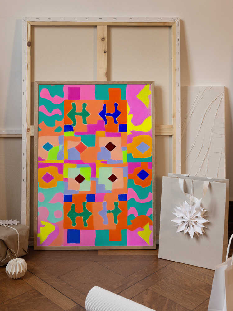 Vivid Geometric Tapestry