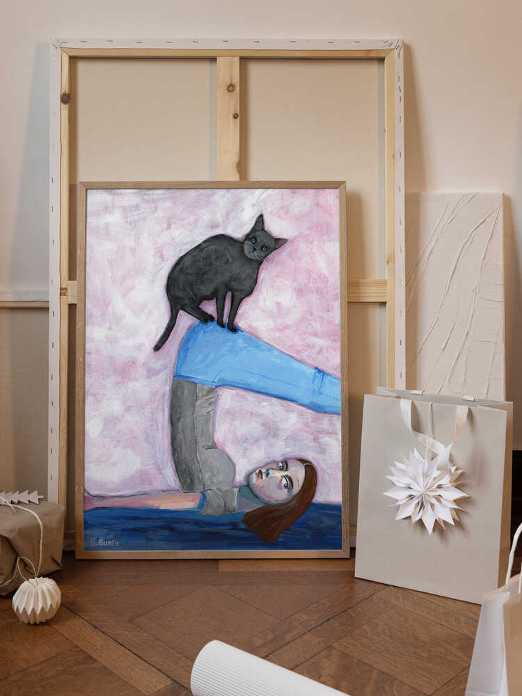 Yoga with my Cat