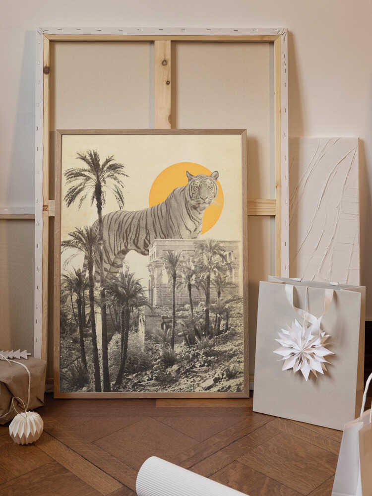 Giant Tiger In Ruins