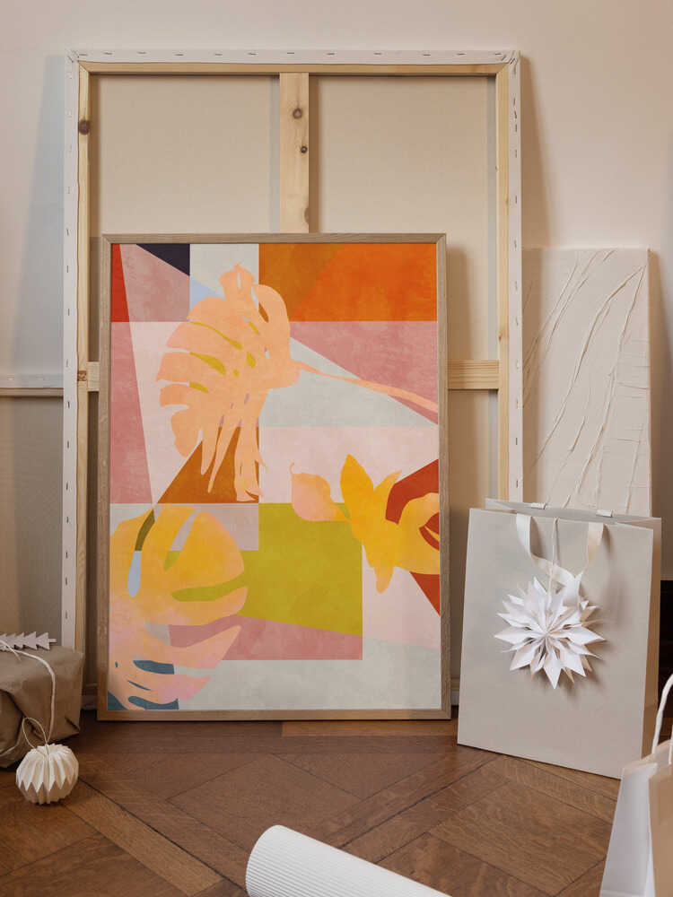 Organic Bauhaus Geometry Leaves