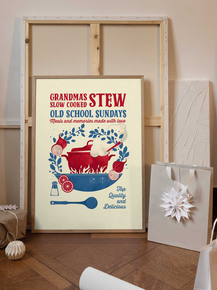 Grandmas Stew kitchen print
