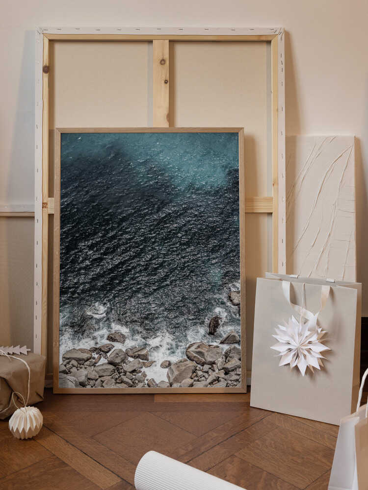 Rocky Coastline Waves