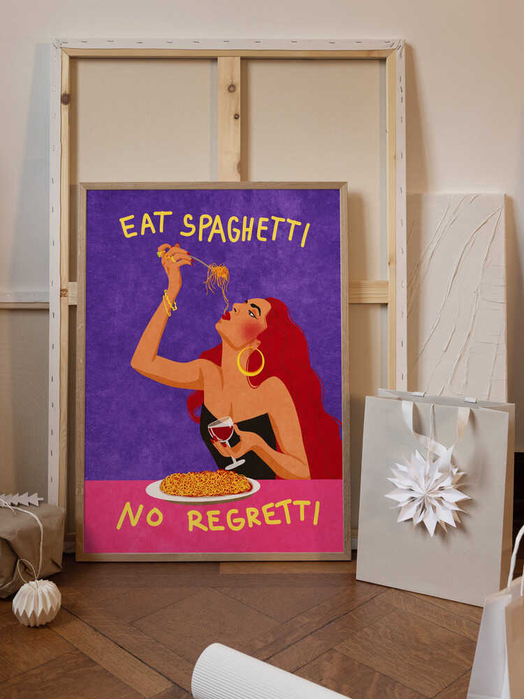Eat spaghetti no regretti