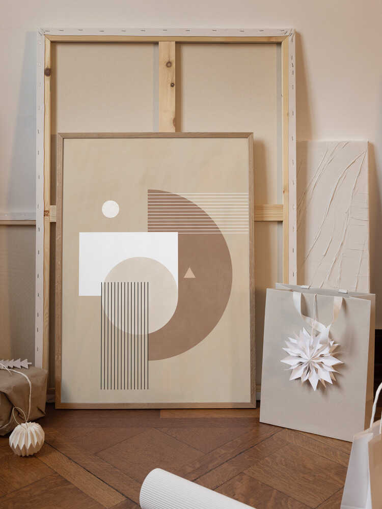 Neutral Semicircles Poster