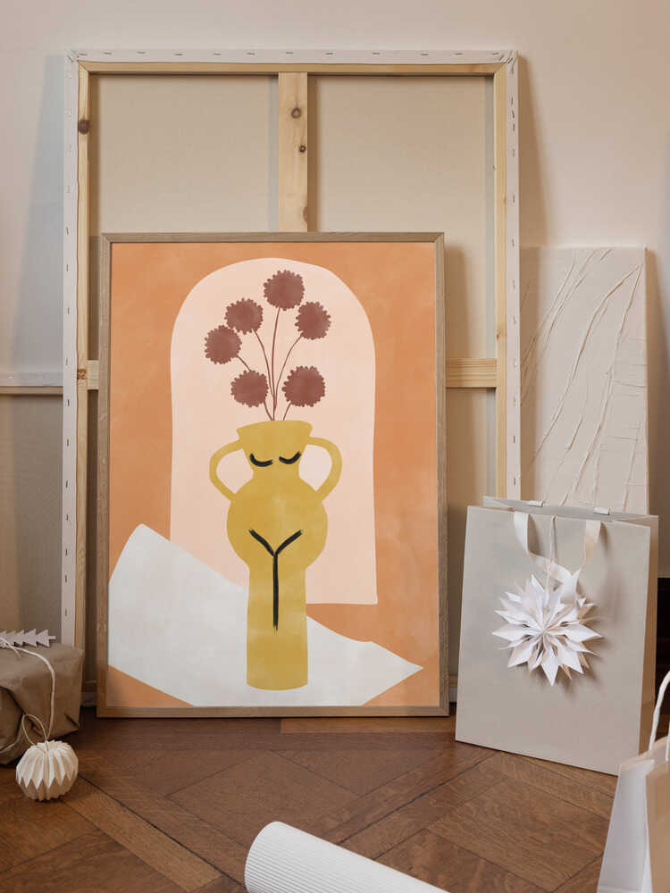 Stylized Vase Resembling A Female Form