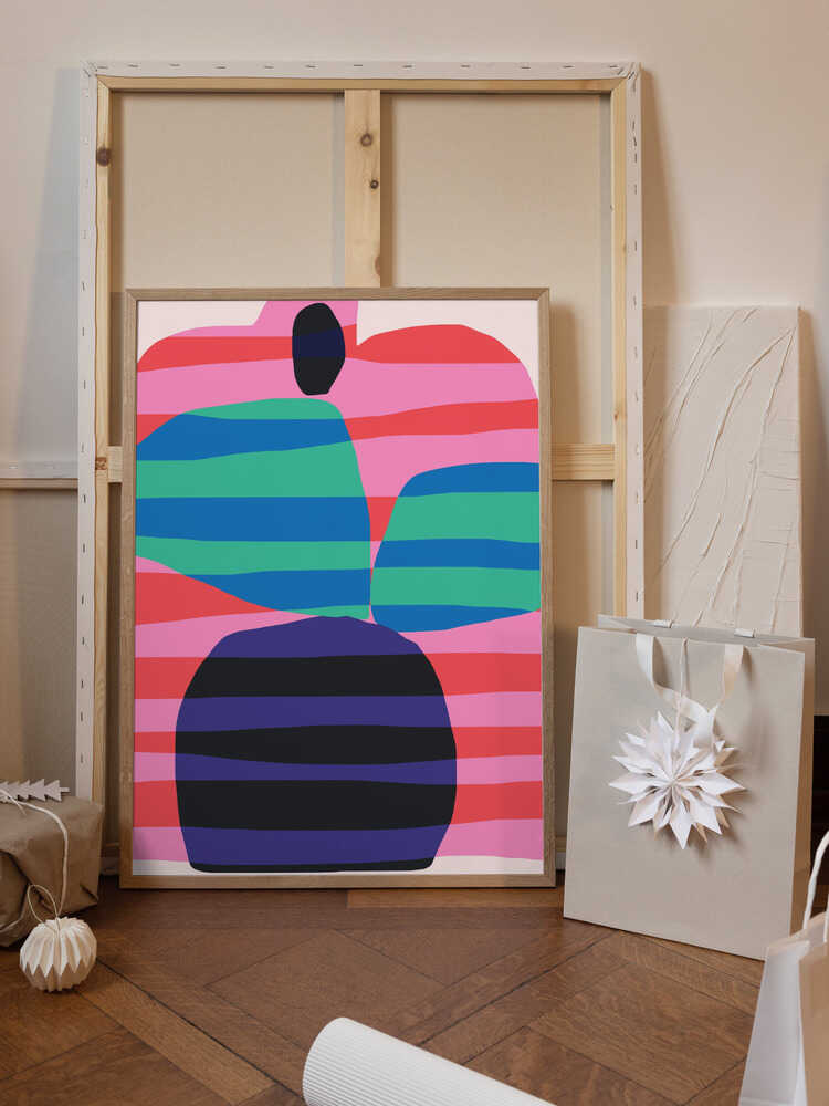 Abstract Stripe Minimal Collage 2