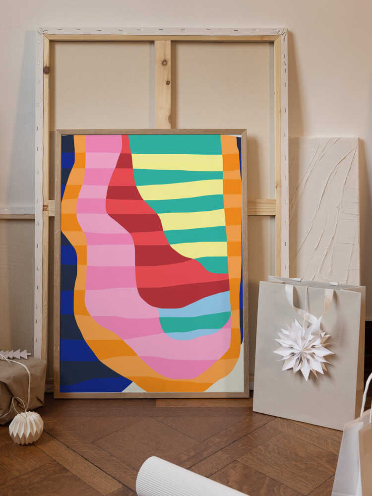 Abstract Stripe Minimal Collage 7