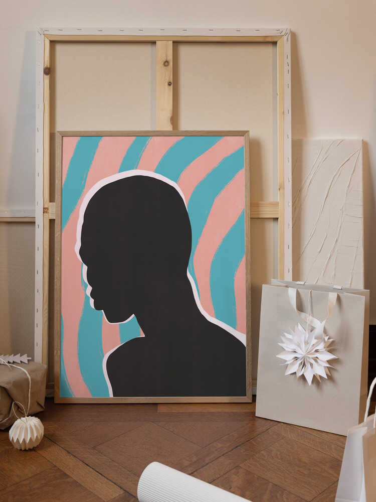 Anonymous Portrait In Neon Lights