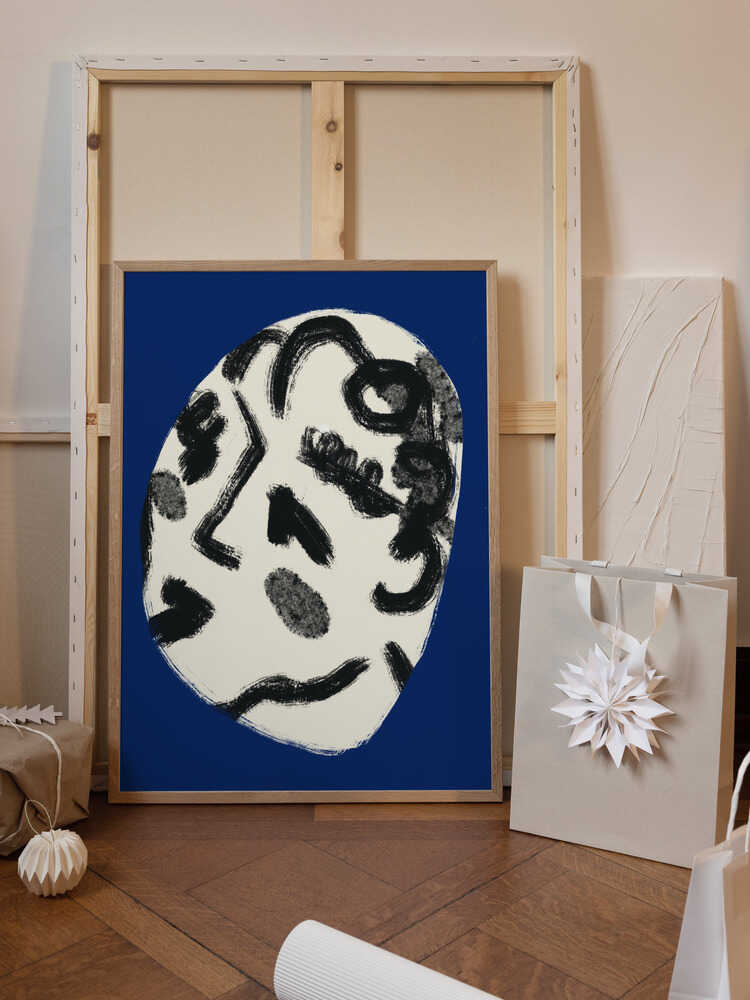 Lady Portrait In Blue