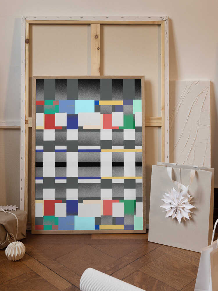 Abstract Design With A Grid Like Pattern