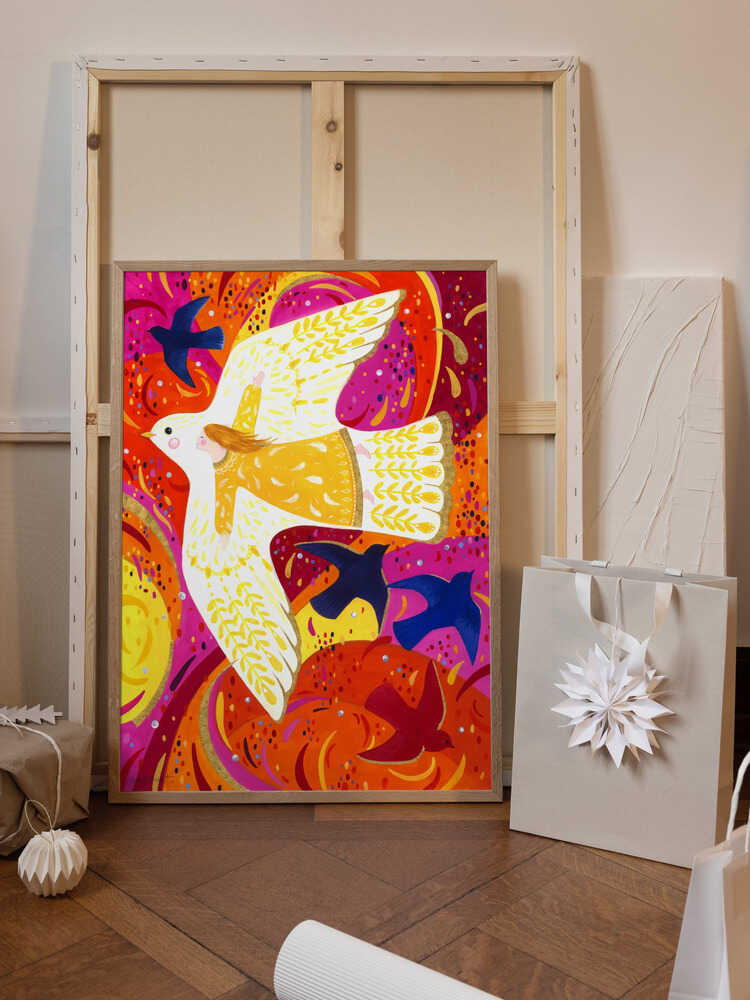 Angel Child and Birds