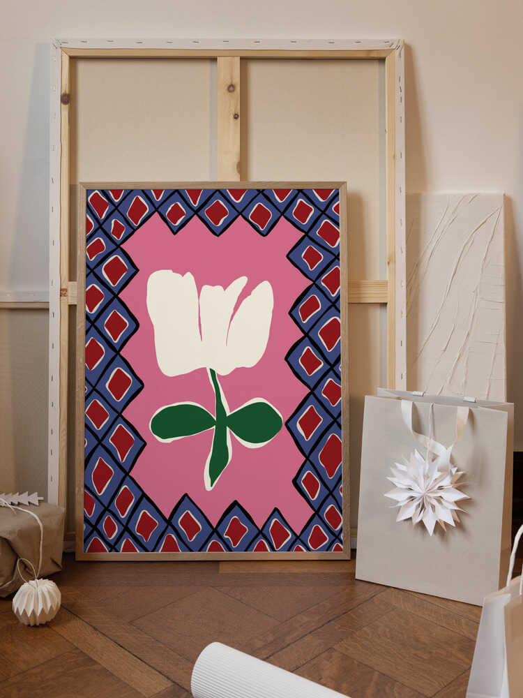 Petal plaid playtime I