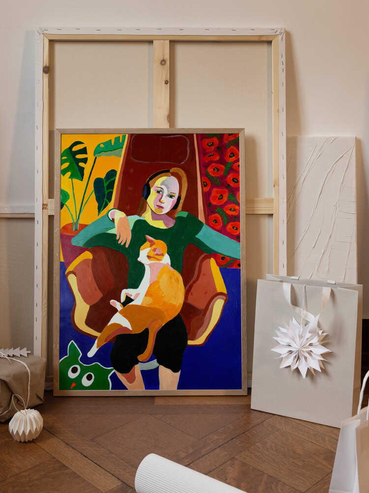 The Girl And The Cat