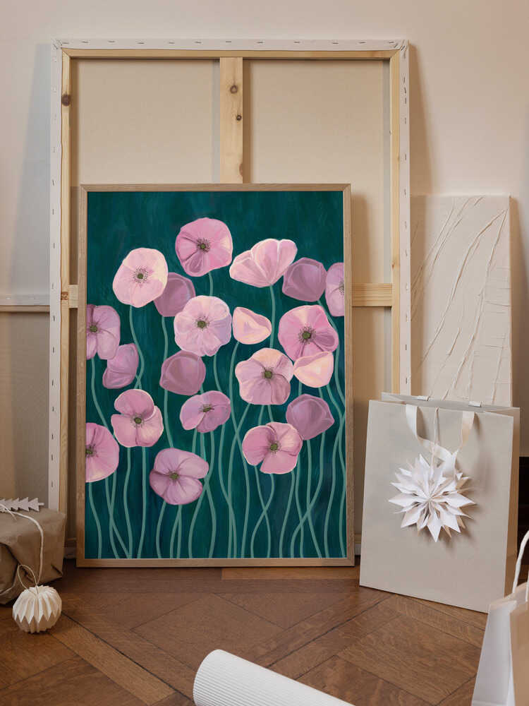 Pink poppies