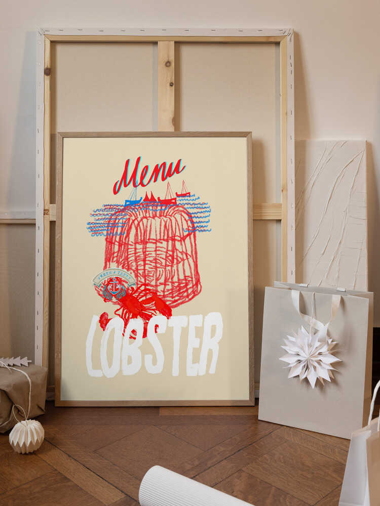 Lobster Menu Poster