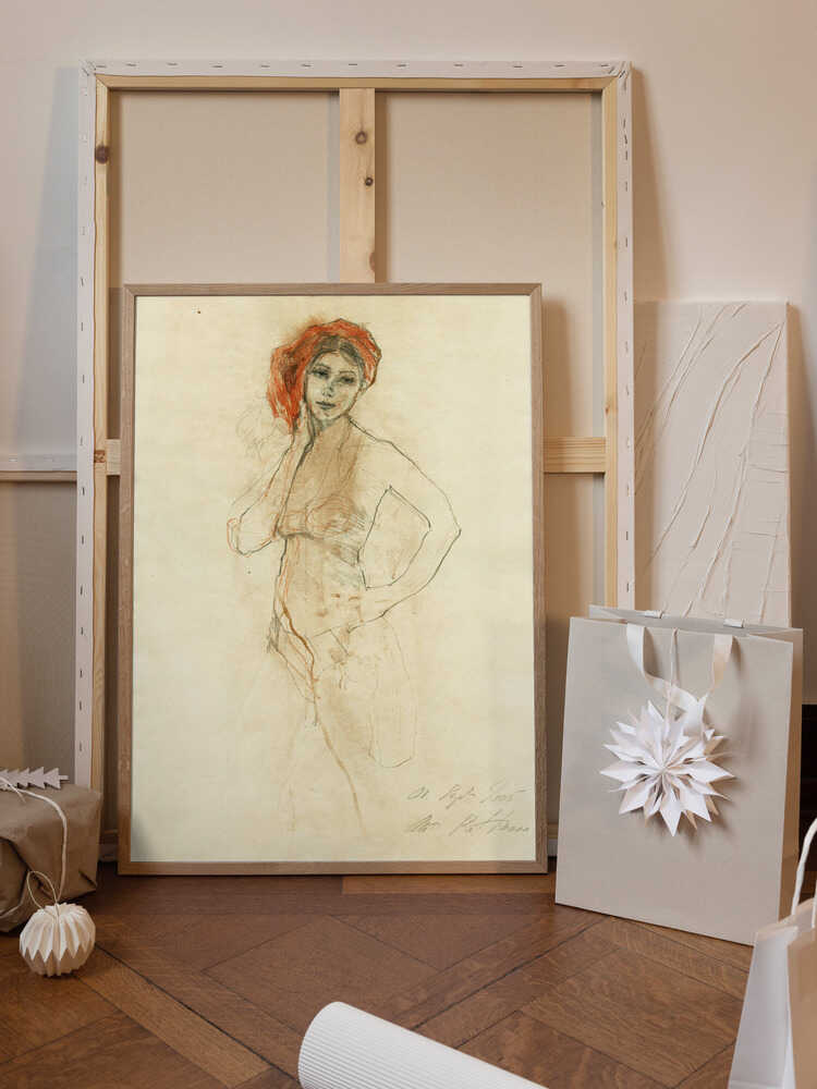 Sketch of a Standing Female Figure