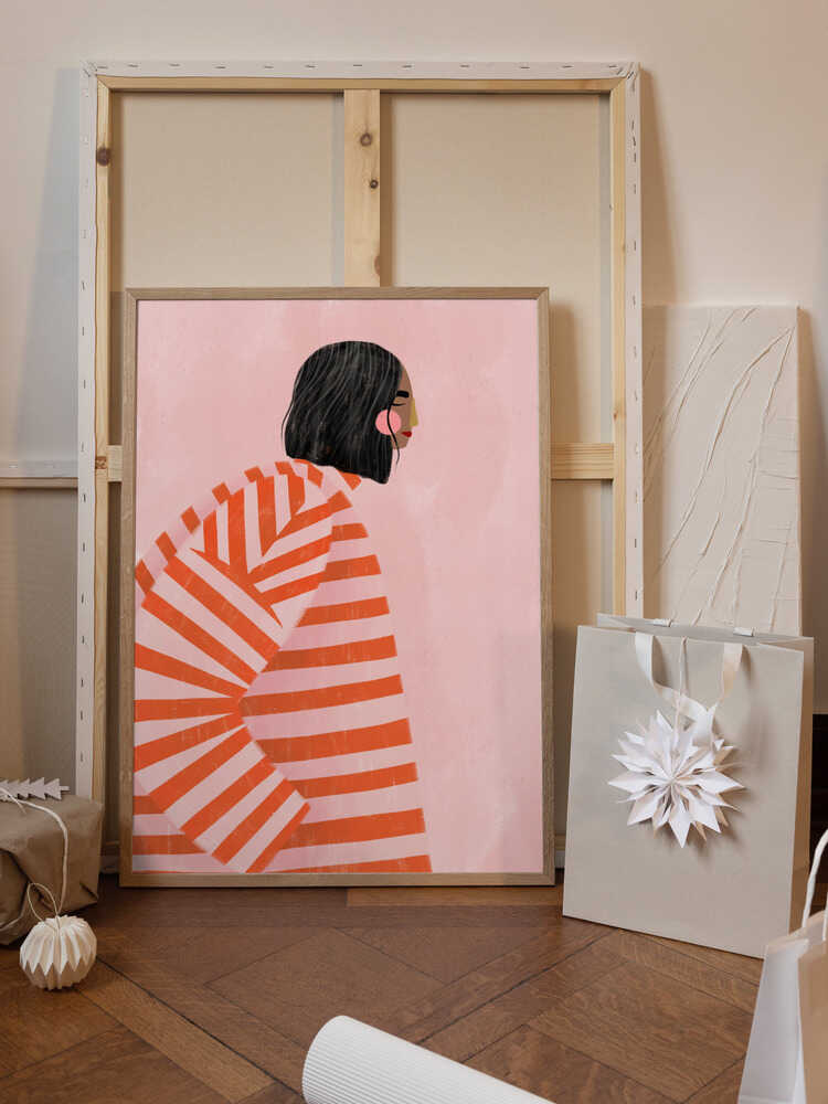 The Woman With the Orange Stripes