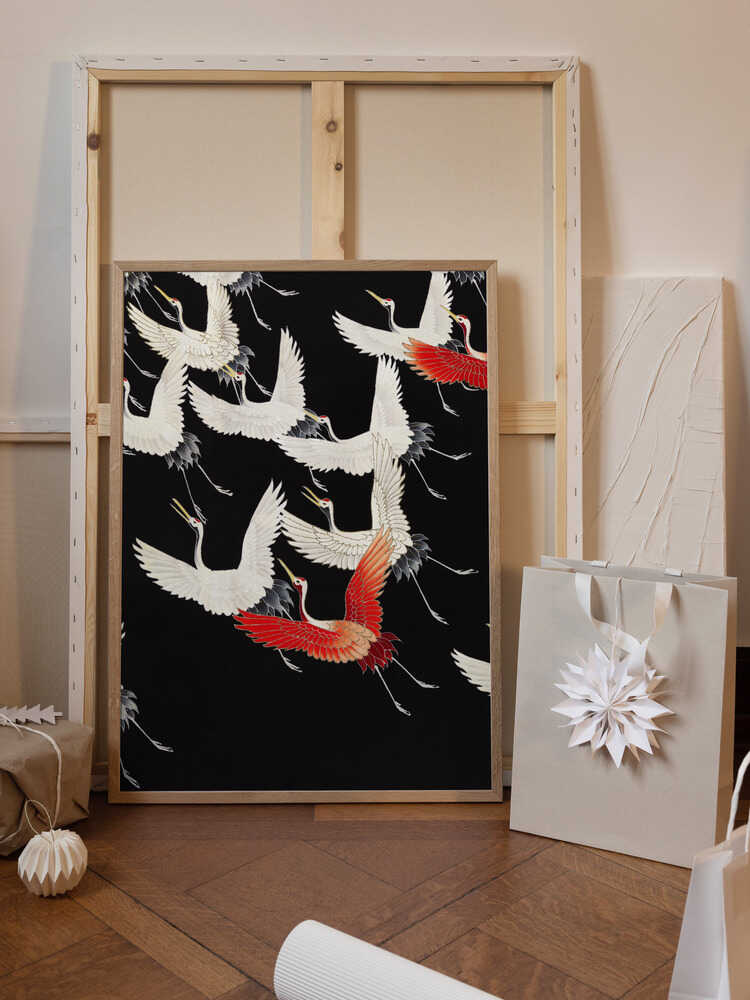 Furisode With a Myriad of Flying Cranes (1910–1920) Full