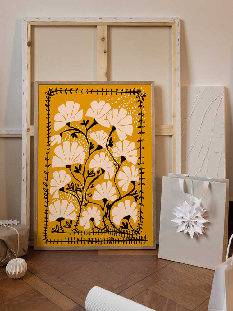 Ever blooming good vibes mustard yellow