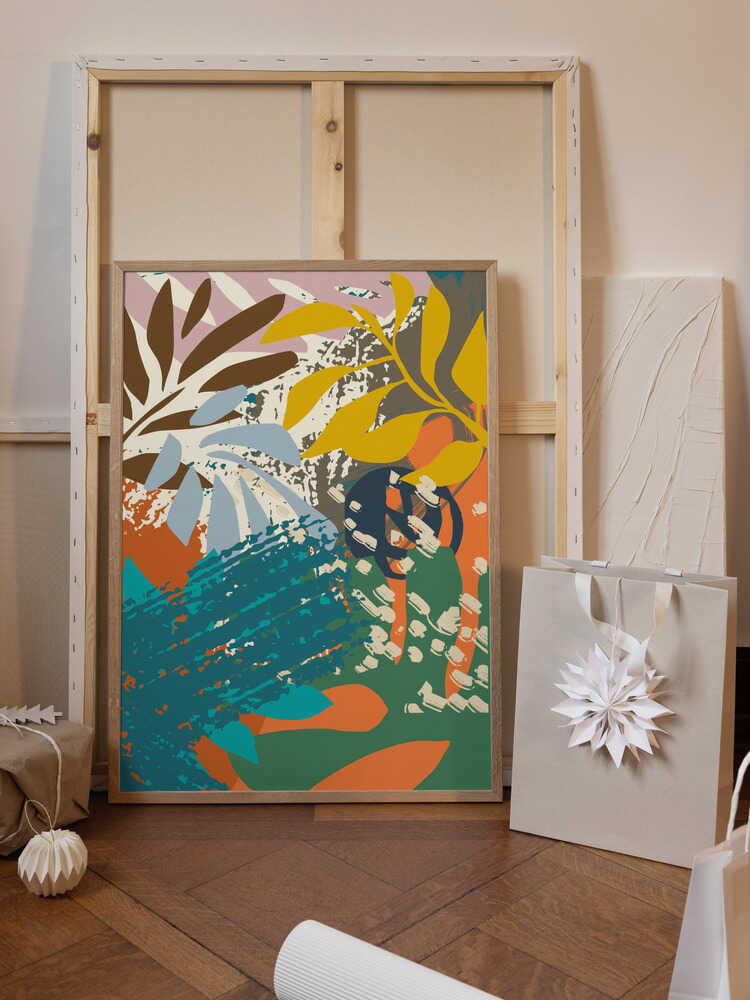 Abstract Leaves Close Up 1