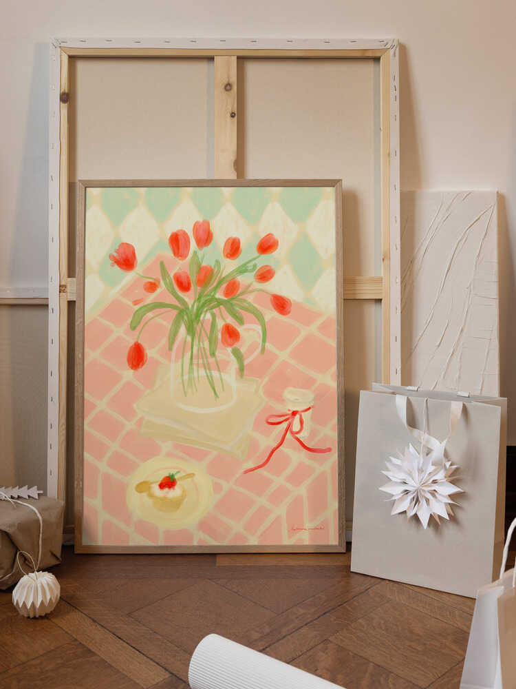 Red Tulips Summer Picnic