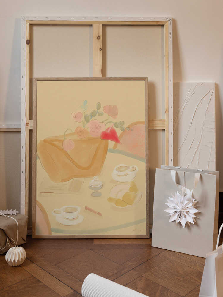 Coffee Date With Flowers