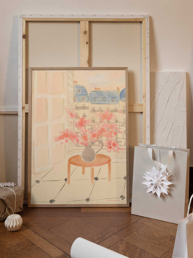 Cherry Blossoms In Parisian Apartment
