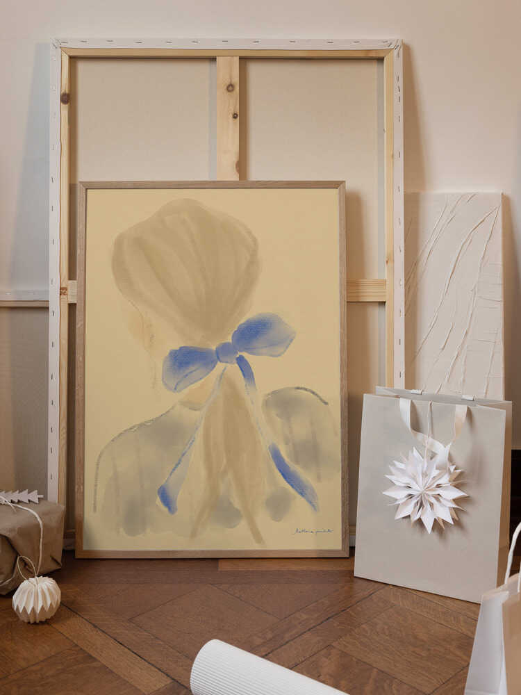 Girl With A Blue Hair Ribbon