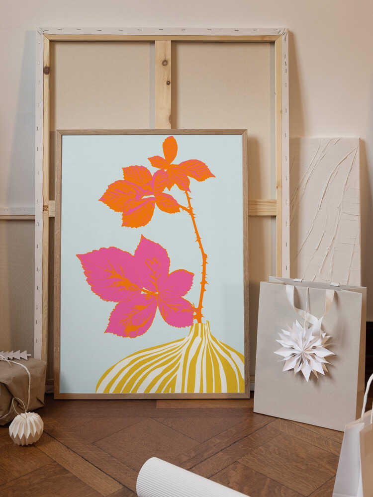 Plant based happyness Blackberry still life