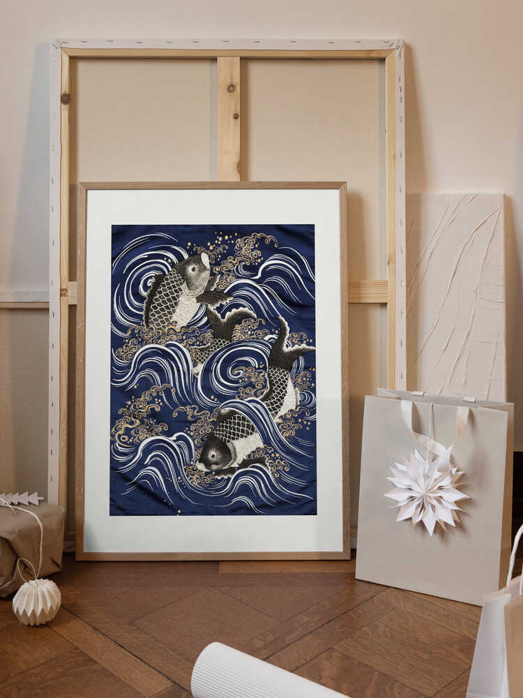 Carp In Waves During Meij Period