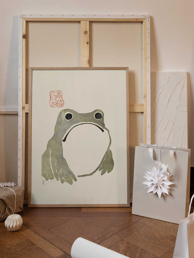Grumpy Frog I Original