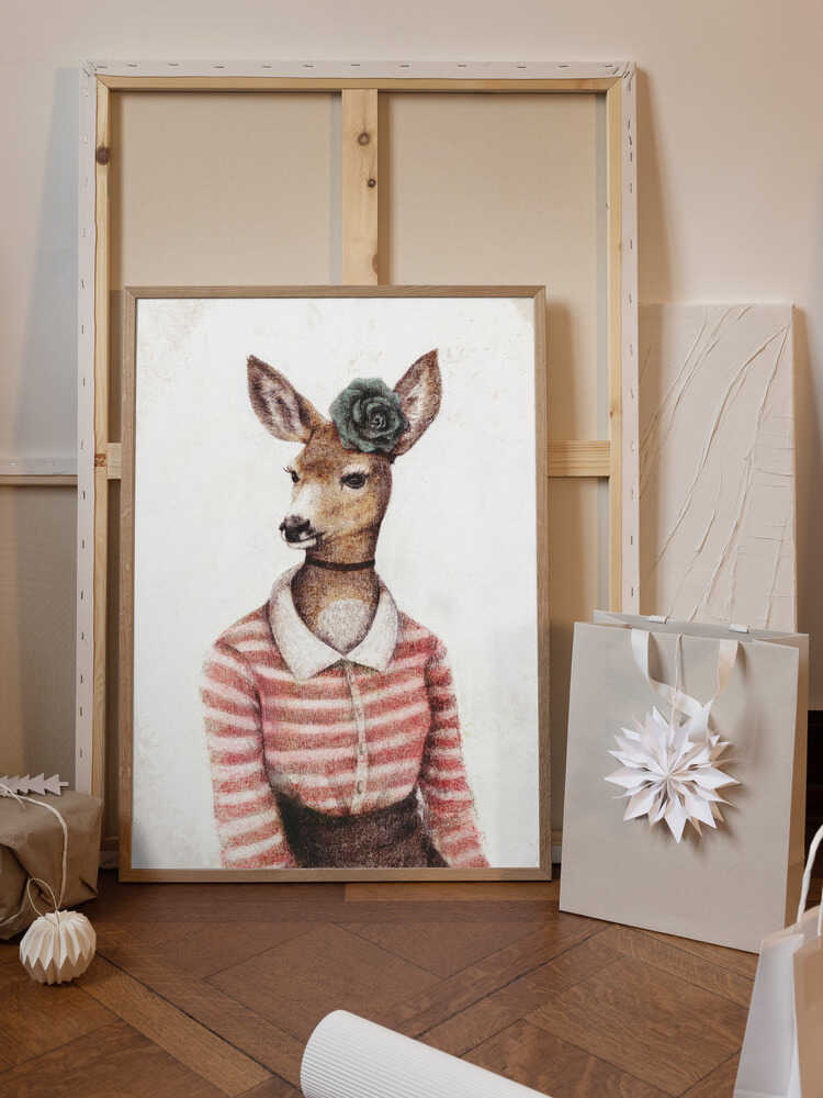 A Deer With A Human Body Shape