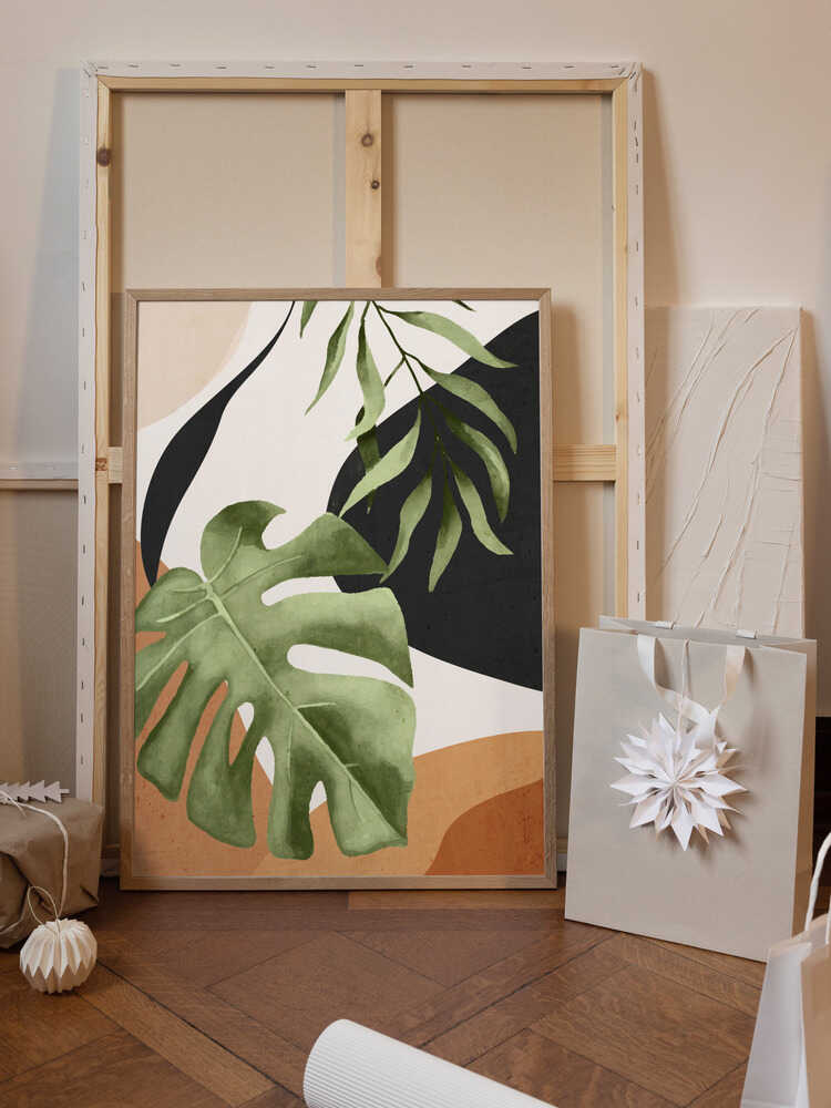 Abstract Art Tropical Leaves 23