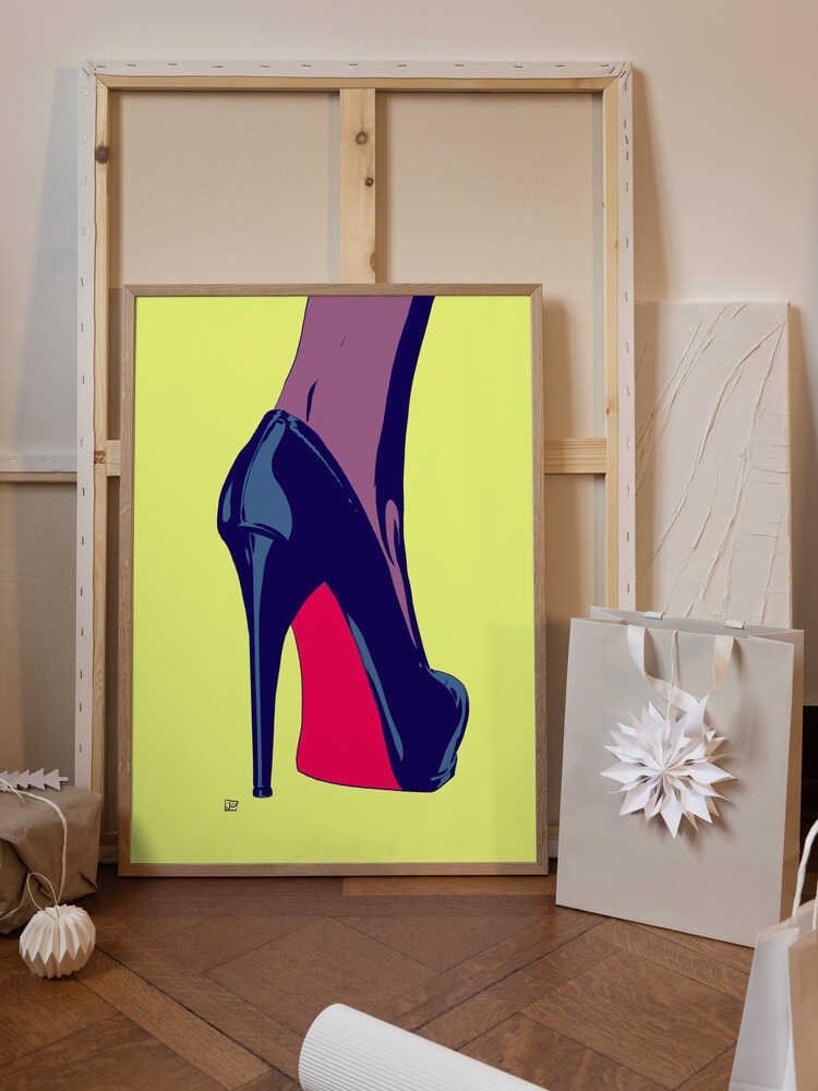 Illustration Of A High-Heeled Shoe