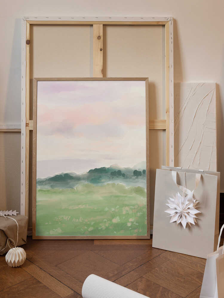 Misty Morning Fields