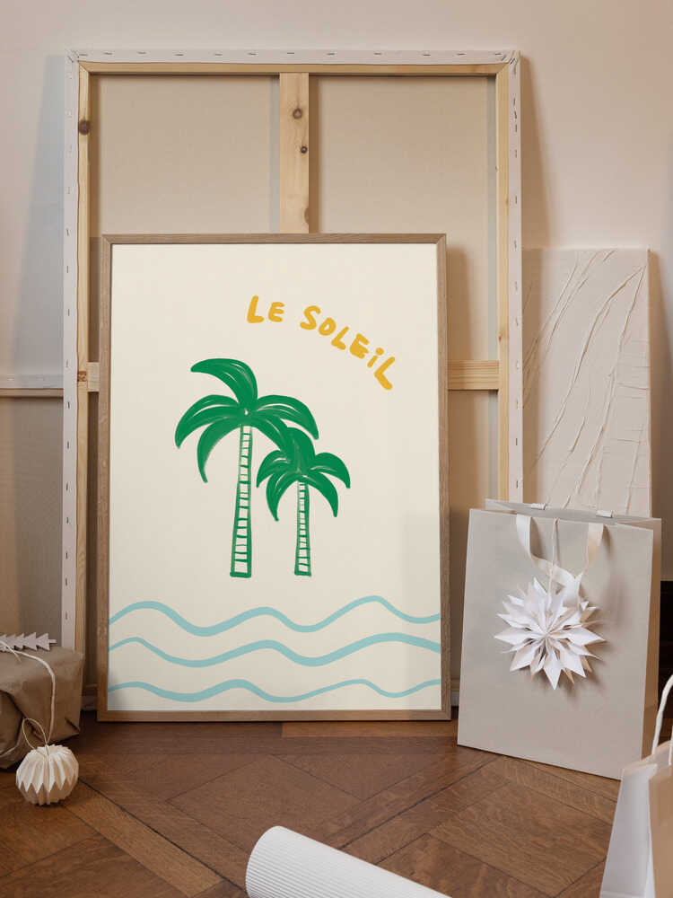Le Soleil - French Coastal Palm Tree
