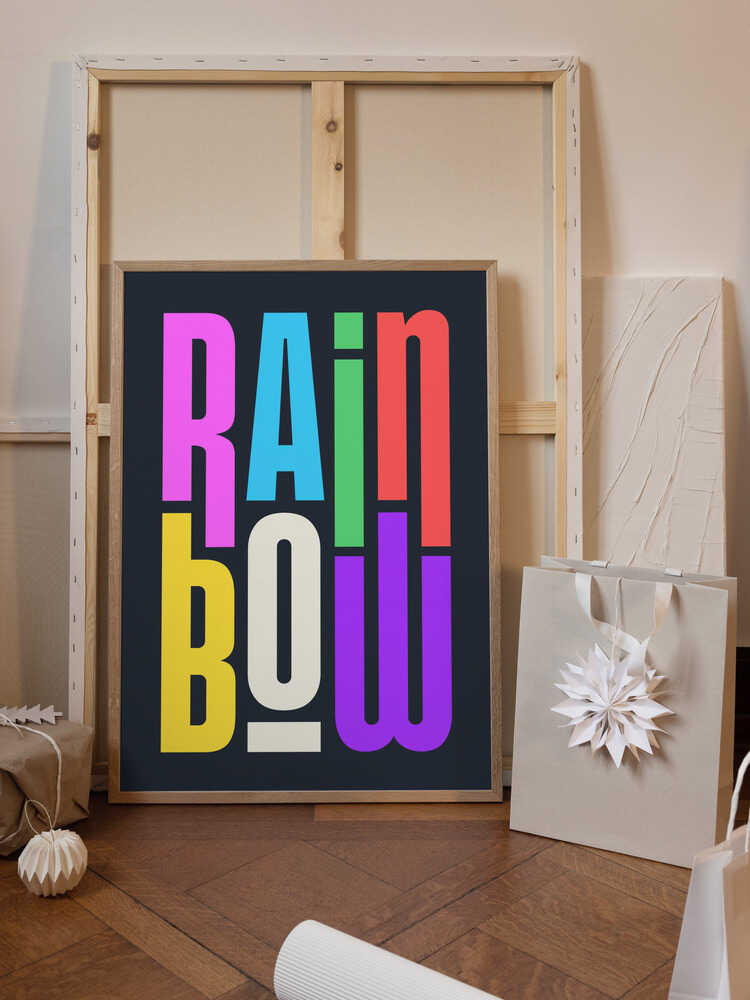 Rainbow Typography
