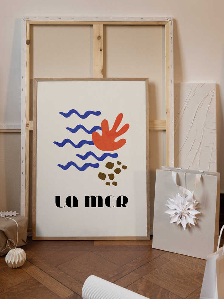 La Mer Abstract Ocean Poster No. 02