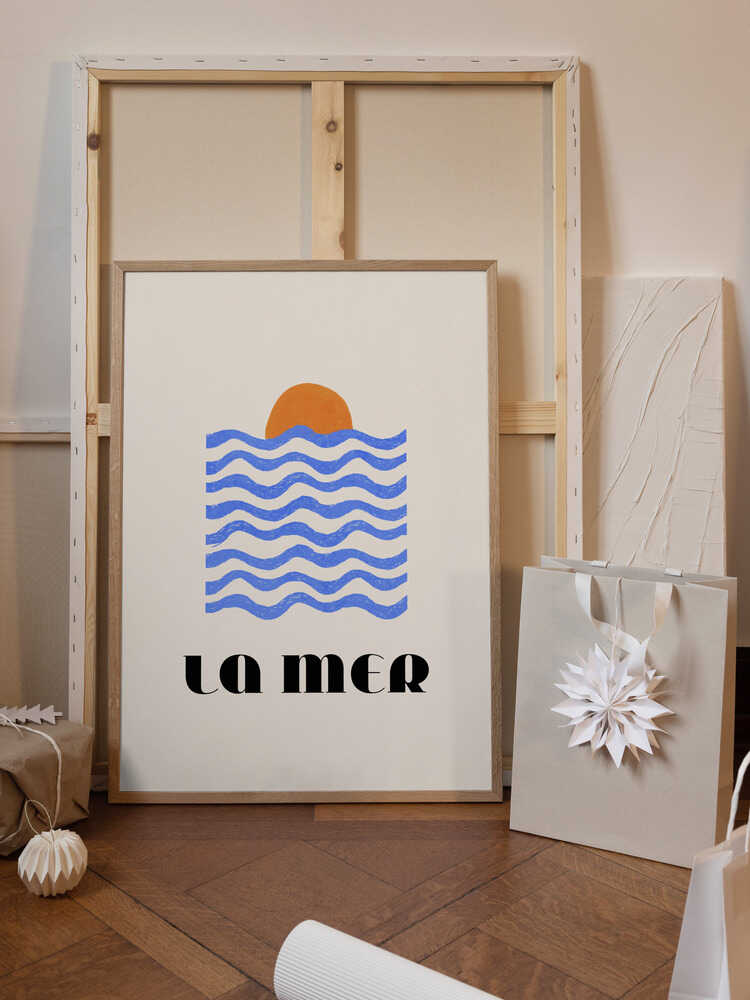 La Mer Abstract Ocean Poster No. 03