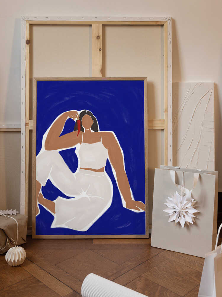 Woman With Pepper Print By Ivy Green Illustrations