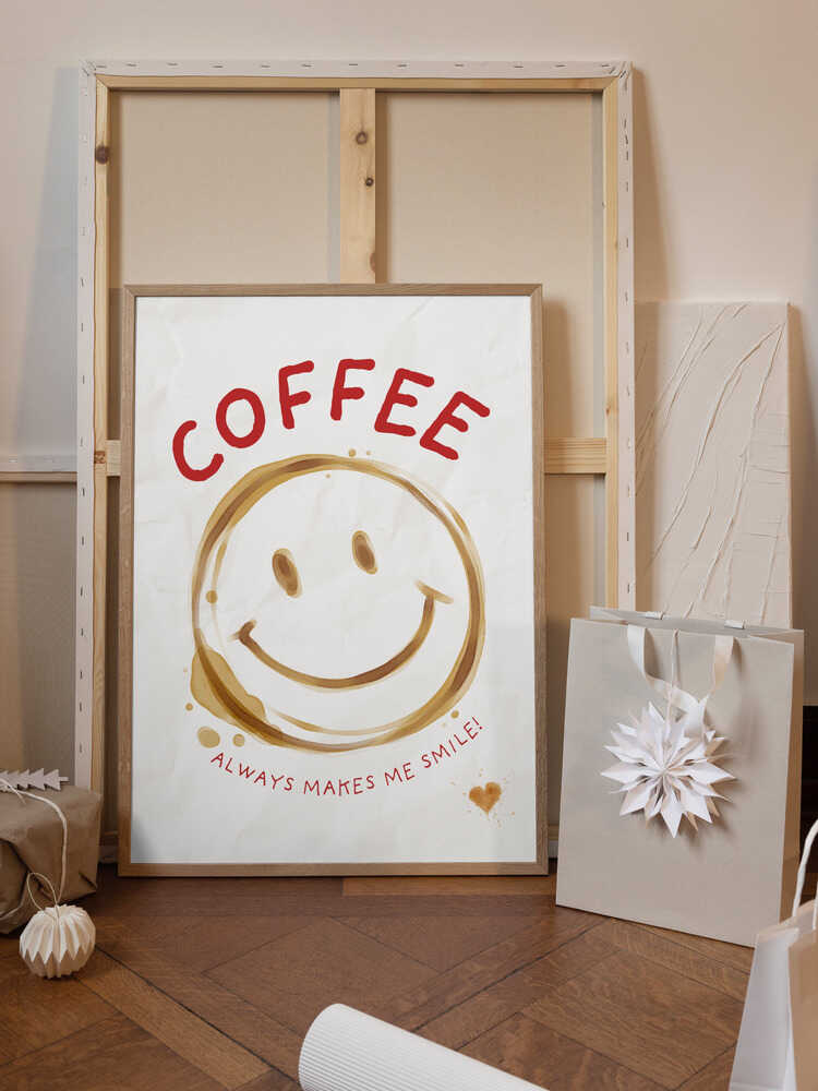 Coffee always makes me smile