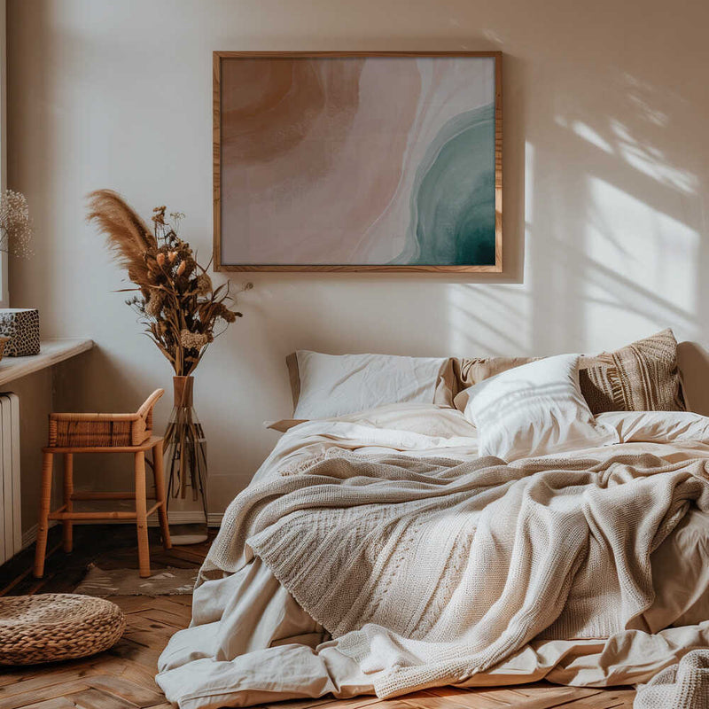 Blush Sand and Teal Sea