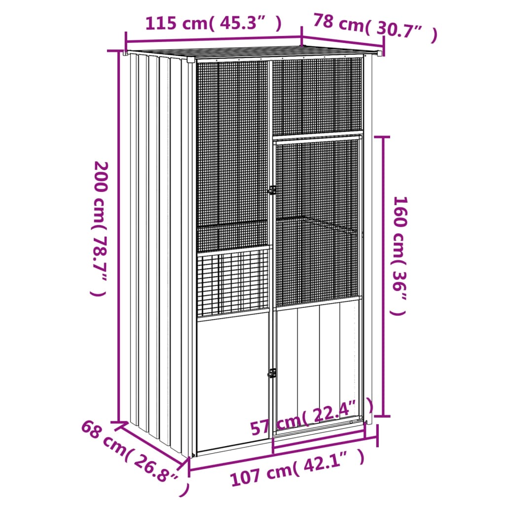 Bird Cage Galvanized Steel