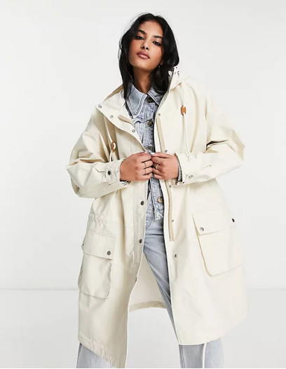 Levi's hooded rain coat