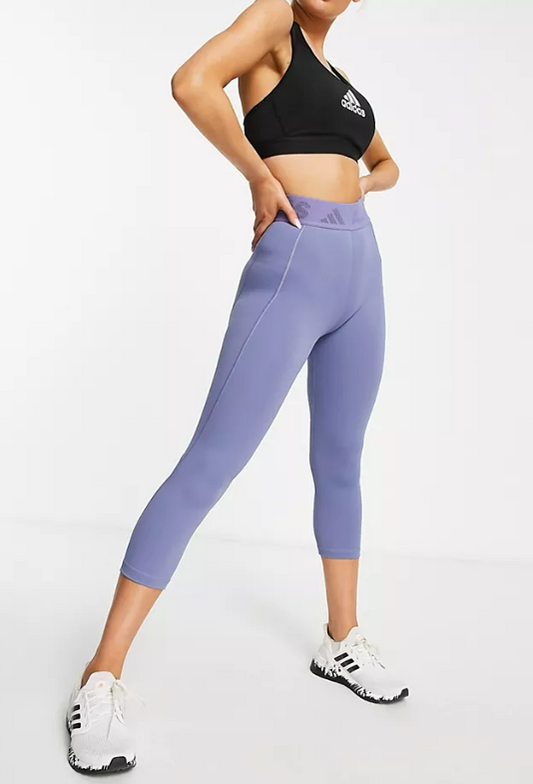 adidas Techfit tights in violet