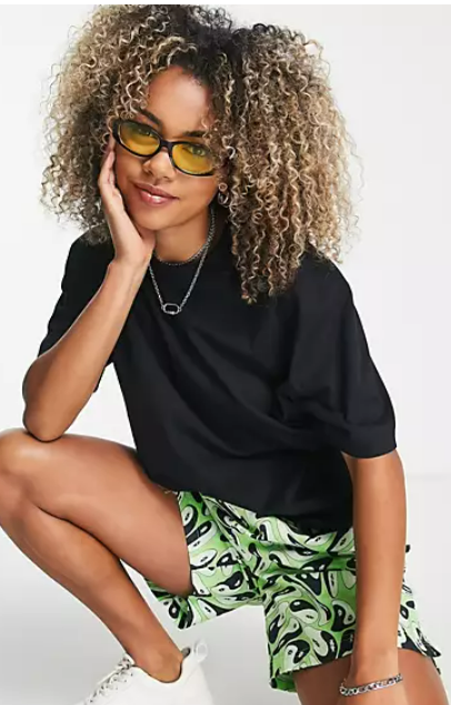 COLLUSION Unisex t-shirt in black