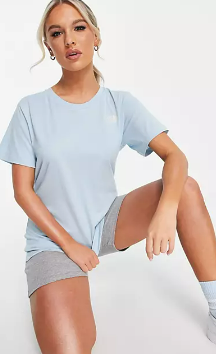The North Face Sun and Stars t-shirt in light blue Exclusive at ASOS