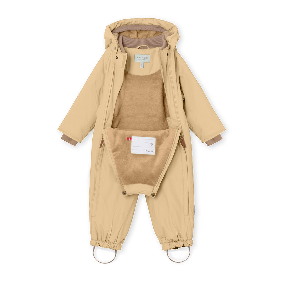 MINI A TURE WISTI SNOWSUIT スチールグレー MATWANNI fleece lined snowsuit. GRS for kids - 10-year guarantee
