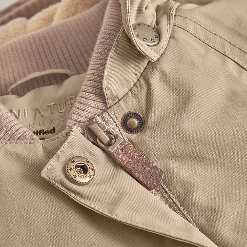 MATWANG Winterjacke mit Fleecefutter. GRS